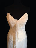 Thierry Marin sample wedding dress chiffon bustier & soft mermaid skirt.