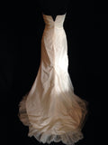 Garamaj style 'Bronze' silk strapless ivory gown size 10 buy online rosemantique